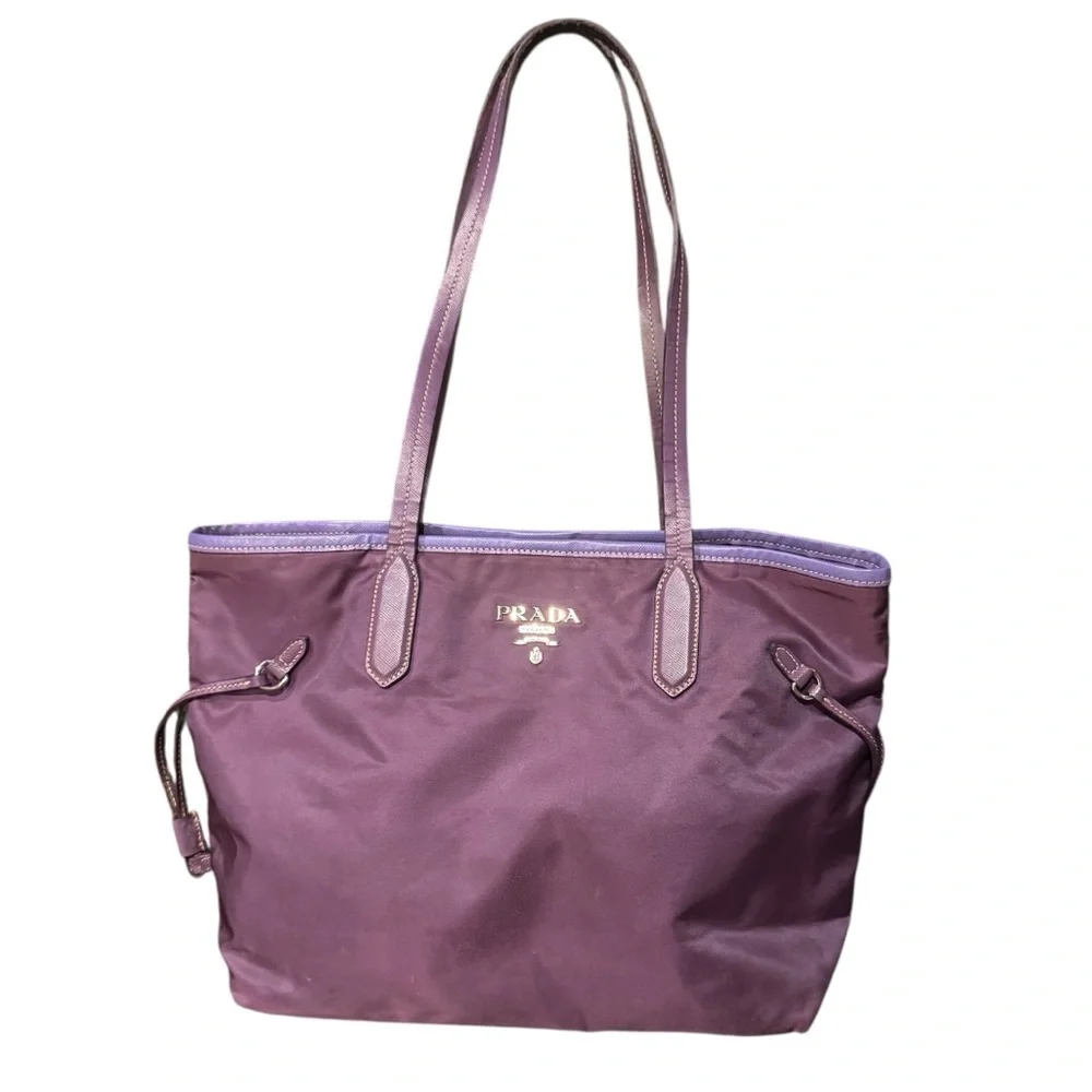 Prada | Bags | Prada Rare Purple Tessuto Nylon And Saffiano